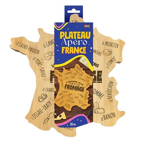 planche à fromage france apéro bois 31cm - générique ar25pa2